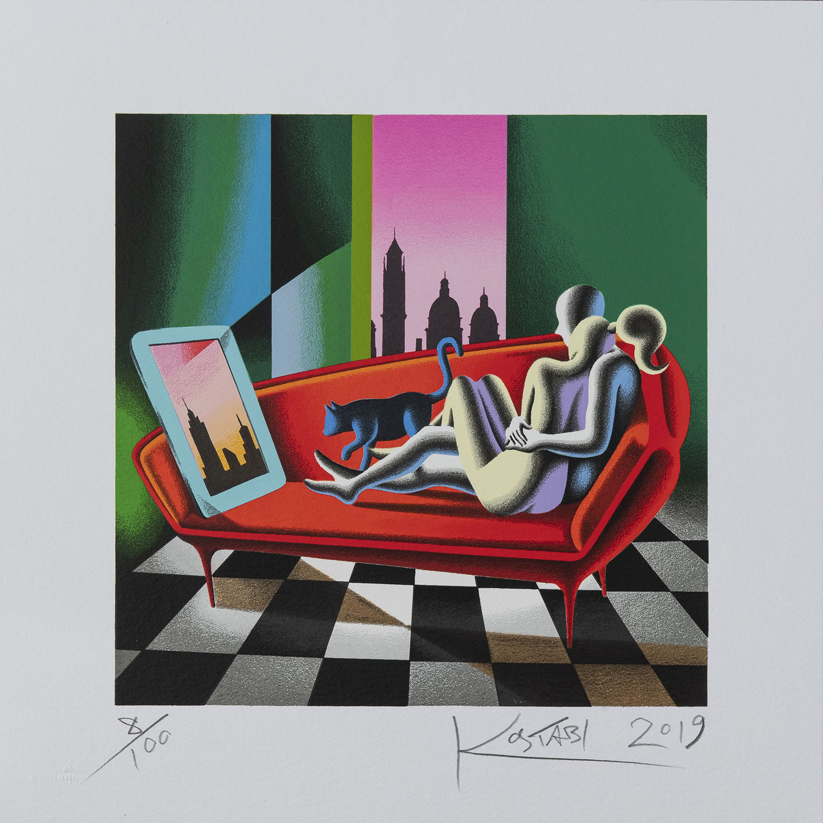 Mark Kostabi – Parallel Identity – 35×35