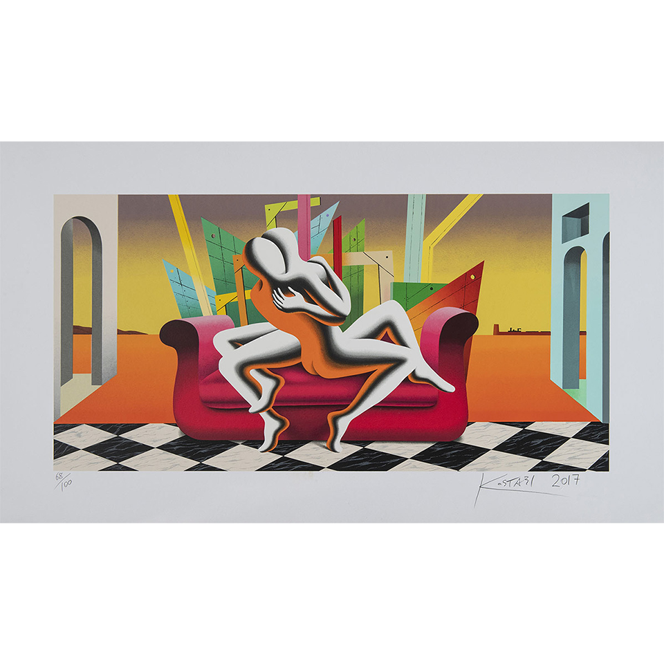Mark Kostabi – The architecture of desire – Srigrafia polimaterica – 70x120cm