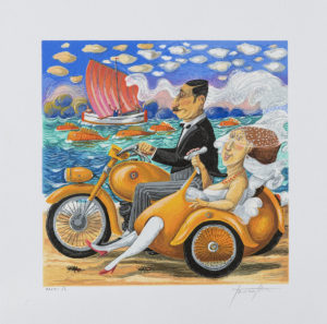 Pino Procopio - Vela d'amore - 40x40