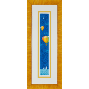 Mimmo Sciarrano – Volando Sul Mare – Serigrafia Polimaterica 27x68cm