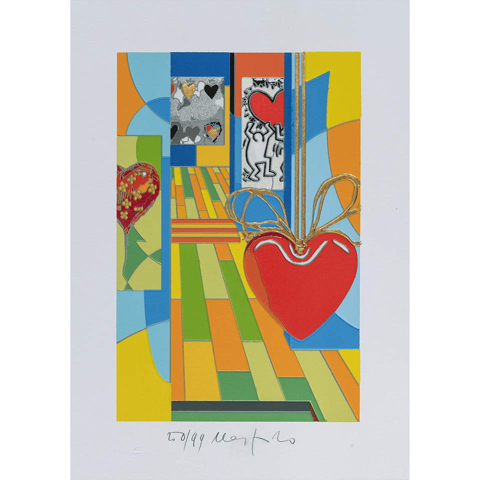 Ugo Nespolo – Funny Hearts – Serigrafia 35×25