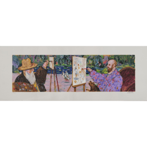 Antonio Possenti – A Giverny – Serigrafia Polimaterica 45x120cm