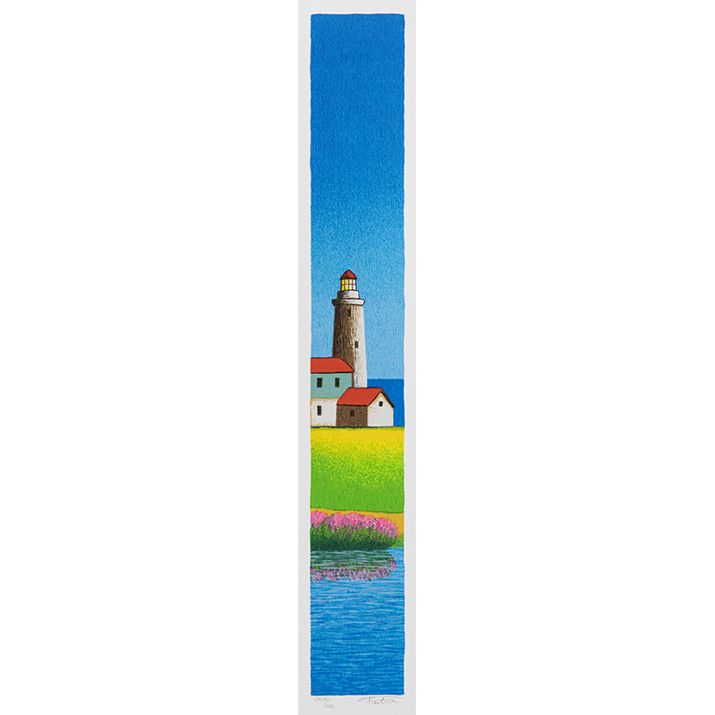 Arturo Fiorentini - Faro serigrafia 8,5x50 cm