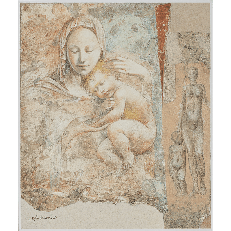 Elvio Marchionni - Maternità Serigrafia Retouchè 40x45 Cm