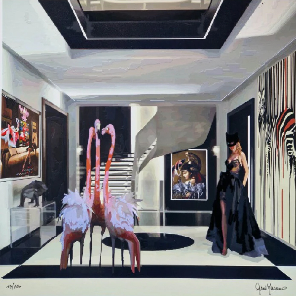 The Lady - Gianni Moramarco 57x57cm